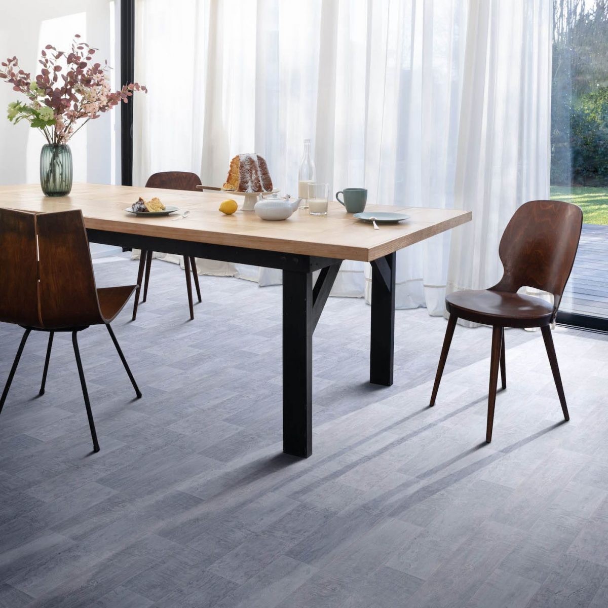 Vinyl-Rollenware Hightex Washed Oak – Bild 1